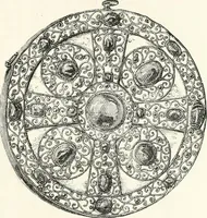 An illustration from An illustrated dictionary of words used in art and archaeology. Explaining terms frequently used in works on architecture, arms, bronzes, Christian art, colour, costume, decoration, devices, emblems, heraldry, lace, personal ornaments, pottery, painting, sculpture, &c., with their derivations (1883)