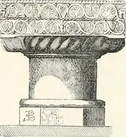 An illustration from An illustrated dictionary of words used in art and archaeology. Explaining terms frequently used in works on architecture, arms, bronzes, Christian art, colour, costume, decoration, devices, emblems, heraldry, lace, personal ornaments, pottery, painting, sculpture, &c., with their derivations (1883)