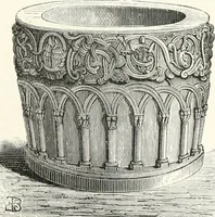 Picture 229 of 498 from An illustrated dictionary of words used in art and archaeology. Explaining terms frequently used in works on architecture, arms, bronzes, Christian art, colour, costume, decoration, devices, emblems, heraldry, lace, personal ornaments, pottery, painting, sculpture, &c., with their derivations (1883), leaf 154