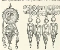 An illustration from An illustrated dictionary of words used in art and archaeology. Explaining terms frequently used in works on architecture, arms, bronzes, Christian art, colour, costume, decoration, devices, emblems, heraldry, lace, personal ornaments, pottery, painting, sculpture, &c., with their derivations (1883)