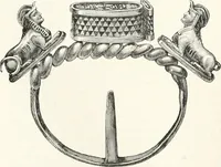 Picture 255 of 498 from An illustrated dictionary of words used in art and archaeology. Explaining terms frequently used in works on architecture, arms, bronzes, Christian art, colour, costume, decoration, devices, emblems, heraldry, lace, personal ornaments, pottery, painting, sculpture, &c., with their derivations (1883), leaf 169