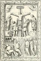 An illustration from An illustrated dictionary of words used in art and archaeology. Explaining terms frequently used in works on architecture, arms, bronzes, Christian art, colour, costume, decoration, devices, emblems, heraldry, lace, personal ornaments, pottery, painting, sculpture, &c., with their derivations (1883)