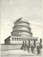 An illustration from An illustrated dictionary of words used in art and archaeology. Explaining terms frequently used in works on architecture, arms, bronzes, Christian art, colour, costume, decoration, devices, emblems, heraldry, lace, personal ornaments, pottery, painting, sculpture, &c., with their derivations (1883)