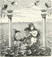 An illustration from An illustrated dictionary of words used in art and archaeology. Explaining terms frequently used in works on architecture, arms, bronzes, Christian art, colour, costume, decoration, devices, emblems, heraldry, lace, personal ornaments, pottery, painting, sculpture, &c., with their derivations (1883)