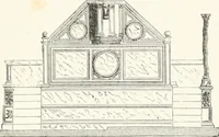An illustration from An illustrated dictionary of words used in art and archaeology. Explaining terms frequently used in works on architecture, arms, bronzes, Christian art, colour, costume, decoration, devices, emblems, heraldry, lace, personal ornaments, pottery, painting, sculpture, &c., with their derivations (1883)