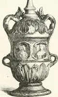An illustration from An illustrated dictionary of words used in art and archaeology. Explaining terms frequently used in works on architecture, arms, bronzes, Christian art, colour, costume, decoration, devices, emblems, heraldry, lace, personal ornaments, pottery, painting, sculpture, &c., with their derivations (1883)