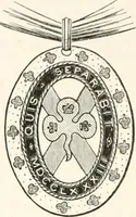 An illustration from An illustrated dictionary of words used in art and archaeology. Explaining terms frequently used in works on architecture, arms, bronzes, Christian art, colour, costume, decoration, devices, emblems, heraldry, lace, personal ornaments, pottery, painting, sculpture, &c., with their derivations (1883)