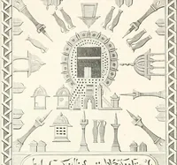 An illustration from An illustrated dictionary of words used in art and archaeology. Explaining terms frequently used in works on architecture, arms, bronzes, Christian art, colour, costume, decoration, devices, emblems, heraldry, lace, personal ornaments, pottery, painting, sculpture, &c., with their derivations (1883)