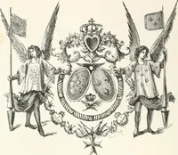 An illustration from An illustrated dictionary of words used in art and archaeology. Explaining terms frequently used in works on architecture, arms, bronzes, Christian art, colour, costume, decoration, devices, emblems, heraldry, lace, personal ornaments, pottery, painting, sculpture, &c., with their derivations (1883)