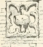 An illustration from An illustrated dictionary of words used in art and archaeology. Explaining terms frequently used in works on architecture, arms, bronzes, Christian art, colour, costume, decoration, devices, emblems, heraldry, lace, personal ornaments, pottery, painting, sculpture, &c., with their derivations (1883)