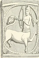 An illustration from An illustrated dictionary of words used in art and archaeology. Explaining terms frequently used in works on architecture, arms, bronzes, Christian art, colour, costume, decoration, devices, emblems, heraldry, lace, personal ornaments, pottery, painting, sculpture, &c., with their derivations (1883)