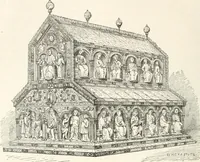 An illustration from An illustrated dictionary of words used in art and archaeology. Explaining terms frequently used in works on architecture, arms, bronzes, Christian art, colour, costume, decoration, devices, emblems, heraldry, lace, personal ornaments, pottery, painting, sculpture, &c., with their derivations (1883)