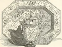 An illustration from An illustrated dictionary of words used in art and archaeology. Explaining terms frequently used in works on architecture, arms, bronzes, Christian art, colour, costume, decoration, devices, emblems, heraldry, lace, personal ornaments, pottery, painting, sculpture, &c., with their derivations (1883)