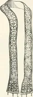 An illustration from An illustrated dictionary of words used in art and archaeology. Explaining terms frequently used in works on architecture, arms, bronzes, Christian art, colour, costume, decoration, devices, emblems, heraldry, lace, personal ornaments, pottery, painting, sculpture, &c., with their derivations (1883)