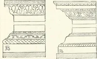 An illustration from An illustrated dictionary of words used in art and archaeology. Explaining terms frequently used in works on architecture, arms, bronzes, Christian art, colour, costume, decoration, devices, emblems, heraldry, lace, personal ornaments, pottery, painting, sculpture, &c., with their derivations (1883)