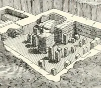 An illustration from An illustrated dictionary of words used in art and archaeology. Explaining terms frequently used in works on architecture, arms, bronzes, Christian art, colour, costume, decoration, devices, emblems, heraldry, lace, personal ornaments, pottery, painting, sculpture, &c., with their derivations (1883)