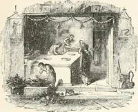 An illustration from An illustrated dictionary of words used in art and archaeology. Explaining terms frequently used in works on architecture, arms, bronzes, Christian art, colour, costume, decoration, devices, emblems, heraldry, lace, personal ornaments, pottery, painting, sculpture, &c., with their derivations (1883)