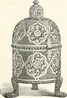 An illustration from An illustrated dictionary of words used in art and archaeology. Explaining terms frequently used in works on architecture, arms, bronzes, Christian art, colour, costume, decoration, devices, emblems, heraldry, lace, personal ornaments, pottery, painting, sculpture, &c., with their derivations (1883)