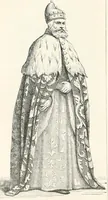An illustration from An illustrated dictionary of words used in art and archaeology. Explaining terms frequently used in works on architecture, arms, bronzes, Christian art, colour, costume, decoration, devices, emblems, heraldry, lace, personal ornaments, pottery, painting, sculpture, &c., with their derivations (1883)