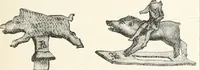 An illustration from An illustrated dictionary of words used in art and archaeology. Explaining terms frequently used in works on architecture, arms, bronzes, Christian art, colour, costume, decoration, devices, emblems, heraldry, lace, personal ornaments, pottery, painting, sculpture, &c., with their derivations (1883)