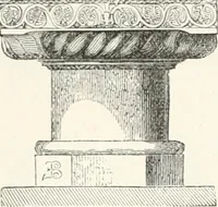 An illustration from An illustrated dictionary of words used in art and archaeology. Explaining terms frequently used in works on architecture, arms, bronzes, Christian art, colour, costume, decoration, devices, emblems, heraldry, lace, personal ornaments, pottery, painting, sculpture, &c., with their derivations (1883)