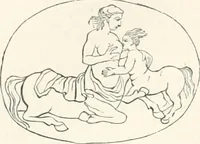 An illustration from An illustrated dictionary of words used in art and archaeology. Explaining terms frequently used in works on architecture, arms, bronzes, Christian art, colour, costume, decoration, devices, emblems, heraldry, lace, personal ornaments, pottery, painting, sculpture, &c., with their derivations (1883)