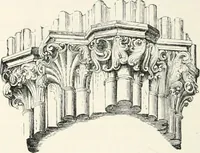 An illustration from An illustrated dictionary of words used in art and archaeology. Explaining terms frequently used in works on architecture, arms, bronzes, Christian art, colour, costume, decoration, devices, emblems, heraldry, lace, personal ornaments, pottery, painting, sculpture, &c., with their derivations (1883)