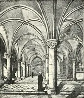 An illustration from An illustrated dictionary of words used in art and archaeology. Explaining terms frequently used in works on architecture, arms, bronzes, Christian art, colour, costume, decoration, devices, emblems, heraldry, lace, personal ornaments, pottery, painting, sculpture, &c., with their derivations (1883)