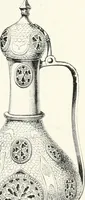 An illustration from An illustrated dictionary of words used in art and archaeology. Explaining terms frequently used in works on architecture, arms, bronzes, Christian art, colour, costume, decoration, devices, emblems, heraldry, lace, personal ornaments, pottery, painting, sculpture, &c., with their derivations (1883)