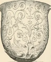 An illustration from An illustrated dictionary of words used in art and archaeology. Explaining terms frequently used in works on architecture, arms, bronzes, Christian art, colour, costume, decoration, devices, emblems, heraldry, lace, personal ornaments, pottery, painting, sculpture, &c, with their derivations (1883)