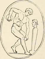 An illustration from An illustrated dictionary of words used in art and archaeology. Explaining terms frequently used in works on architecture, arms, bronzes, Christian art, colour, costume, decoration, devices, emblems, heraldry, lace, personal ornaments, pottery, painting, sculpture, &c, with their derivations (1883)