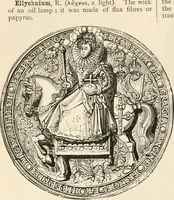 An illustration from An illustrated dictionary of words used in art and archaeology. Explaining terms frequently used in works on architecture, arms, bronzes, Christian art, colour, costume, decoration, devices, emblems, heraldry, lace, personal ornaments, pottery, painting, sculpture, &c, with their derivations (1883)