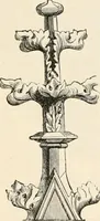 An illustration from An illustrated dictionary of words used in art and archaeology. Explaining terms frequently used in works on architecture, arms, bronzes, Christian art, colour, costume, decoration, devices, emblems, heraldry, lace, personal ornaments, pottery, painting, sculpture, &c, with their derivations (1883)