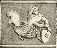 An illustration from An illustrated dictionary of words used in art and archaeology. Explaining terms frequently used in works on architecture, arms, bronzes, Christian art, colour, costume, decoration, devices, emblems, heraldry, lace, personal ornaments, pottery, painting, sculpture, &c, with their derivations (1883)