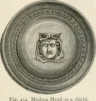 An illustration from An illustrated dictionary of words used in art and archaeology. Explaining terms frequently used in works on architecture, arms, bronzes, Christian art, colour, costume, decoration, devices, emblems, heraldry, lace, personal ornaments, pottery, painting, sculpture, &c, with their derivations (1883)