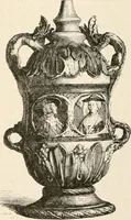 An illustration from An illustrated dictionary of words used in art and archaeology. Explaining terms frequently used in works on architecture, arms, bronzes, Christian art, colour, costume, decoration, devices, emblems, heraldry, lace, personal ornaments, pottery, painting, sculpture, &c, with their derivations (1883)