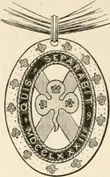An illustration from An illustrated dictionary of words used in art and archaeology. Explaining terms frequently used in works on architecture, arms, bronzes, Christian art, colour, costume, decoration, devices, emblems, heraldry, lace, personal ornaments, pottery, painting, sculpture, &c, with their derivations (1883)