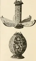 An illustration from An illustrated dictionary of words used in art and archaeology. Explaining terms frequently used in works on architecture, arms, bronzes, Christian art, colour, costume, decoration, devices, emblems, heraldry, lace, personal ornaments, pottery, painting, sculpture, &c, with their derivations (1883)