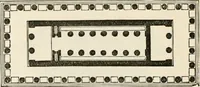 An illustration from An illustrated dictionary of words used in art and archaeology. Explaining terms frequently used in works on architecture, arms, bronzes, Christian art, colour, costume, decoration, devices, emblems, heraldry, lace, personal ornaments, pottery, painting, sculpture, &c, with their derivations (1883)