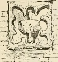 An illustration from An illustrated dictionary of words used in art and archaeology. Explaining terms frequently used in works on architecture, arms, bronzes, Christian art, colour, costume, decoration, devices, emblems, heraldry, lace, personal ornaments, pottery, painting, sculpture, &c, with their derivations (1883)