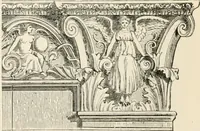 An illustration from An illustrated dictionary of words used in art and archaeology. Explaining terms frequently used in works on architecture, arms, bronzes, Christian art, colour, costume, decoration, devices, emblems, heraldry, lace, personal ornaments, pottery, painting, sculpture, &c, with their derivations (1883)