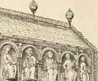 Picture 436 of 503 from An illustrated dictionary of words used in art and archaeology. Explaining terms frequently used in works on architecture, arms, bronzes, Christian art, colour, costume, decoration, devices, emblems, heraldry, lace, personal ornaments, pottery, painting, sculpture, &c, with their derivations (1883), leaf 313