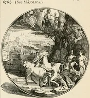 Picture 483 of 503 from An illustrated dictionary of words used in art and archaeology. Explaining terms frequently used in works on architecture, arms, bronzes, Christian art, colour, costume, decoration, devices, emblems, heraldry, lace, personal ornaments, pottery, painting, sculpture, &c, with their derivations (1883), leaf 348