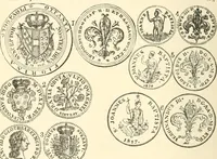 An illustration from Illustrated encyclopaedia of gold and silver coins of the world; illustrating the modern, ancient, current and curious, from A.D. 1885 back to B.C. 700 (1886)