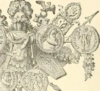 An illustration from Illustrated encyclopaedia of gold and silver coins of the world; illustrating the modern, ancient, current and curious, from A.D. 1885 back to B.C. 700 (1886)