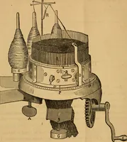 An illustration from Illustrated instructions for setting up and running the Bickford family knitting machine, also for making the different articles thereon .. (1871)