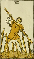 Picture 31 of 80 from The illustrated key to the tarot, the veil of divination, illustrating the greater and lesser arcana, embracing: The veil and its symbols. Secret tradition under the veil of divination. Art of tarot divination. Outer method of the oracles. The tarot in history. Inner symbolism. The greater keys (1918), leaf 100