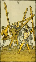 Picture 33 of 80 from The illustrated key to the tarot, the veil of divination, illustrating the greater and lesser arcana, embracing: The veil and its symbols. Secret tradition under the veil of divination. Art of tarot divination. Outer method of the oracles. The tarot in history. Inner symbolism. The greater keys (1918), leaf 102