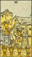 Picture 46 of 80 from The illustrated key to the tarot, the veil of divination, illustrating the greater and lesser arcana, embracing: The veil and its symbols. Secret tradition under the veil of divination. Art of tarot divination. Outer method of the oracles. The tarot in history. Inner symbolism. The greater keys (1918), leaf 115