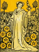Picture 71 of 80 from The illustrated key to the tarot, the veil of divination, illustrating the greater and lesser arcana, embracing: The veil and its symbols. Secret tradition under the veil of divination. Art of tarot divination. Outer method of the oracles. The tarot in history. Inner symbolism. The greater keys (1918), leaf 140